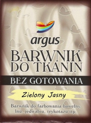 Barwnik do tkanin jasnych i ciemnych Argus 15 g