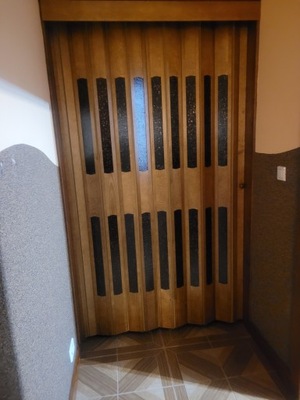 MASYWNE SOLIDNE drzwi harmonijkowe drewniane 100cm sosnowe na wymiar KOLORY