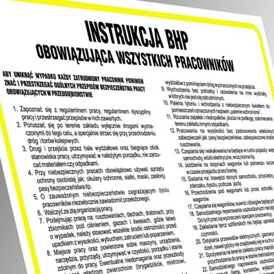 Instrukcja postępowania na stanowisku pracy z komputerem i drukarką, PCV