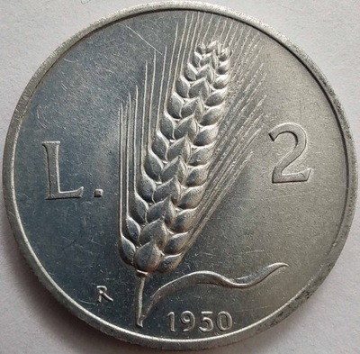 2067 - Włochy 2 liry, 1950