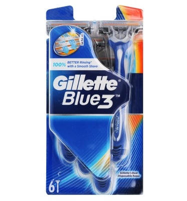 Gillette Blue 3 Maszynki do golenia zestaw 6 szt
