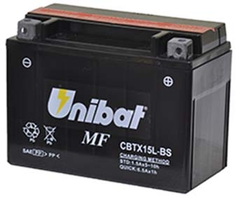 АККУМУЛЯТОР UNIBAT CBTX15L-BS, YTX15L-BS, ETX15L-BS 13AH 230A