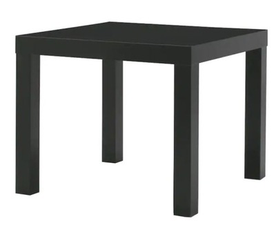 IKEA LACK - stolik kwadaratowy czarny 55x55 cm