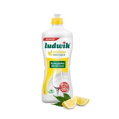 Cytrynowy Płyn do naczyń Ludwik 1350 ml Do mycia tłustych naczyń