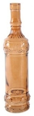 Butelka szklana wąski wazon 31 cm brązowy bursztyn