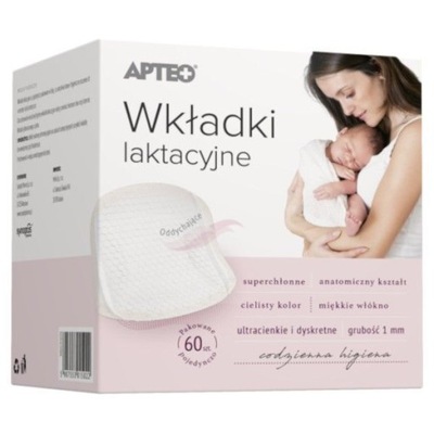 Wkładki laktacyjne, 60 szt, APTEO CARE