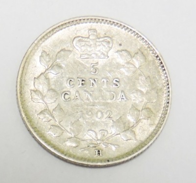 KANADA 5 centów 1902