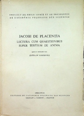 Jacobi de Placentia Lectura cum quaestionibus