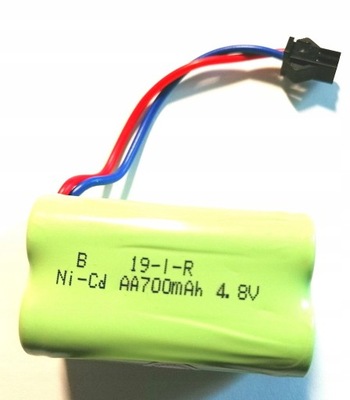 Akumulator 4,8V NI-CD 700mAh wtyk JST SM 2 PIN