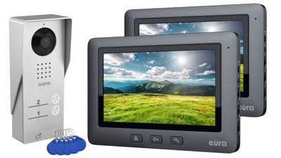 WIDEODOMOFON VIDEODOMOFON DOMOFON DWURODZINNY 7''