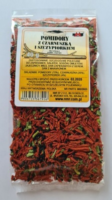 Pomidory z czarnuszką i szczypiorkiem_ 40g