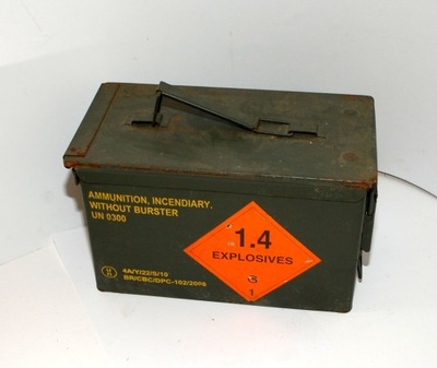 Skrzynka metalowa amunicyjna hermetyczna 30x18x15
