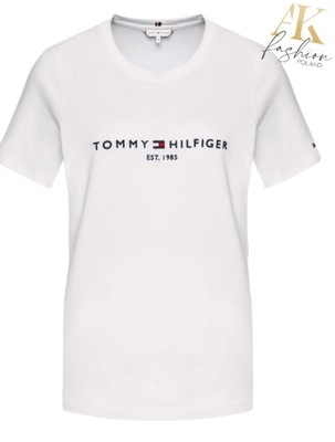 T-shirt damski Tommy Hilfiger WW0WW28681 biały r. S