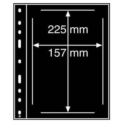 Karty OPTIMA ETB, FDC, czarna - Leuchtturm