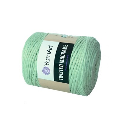 TWISTED MACRAME sznurek do makramy piórka MIĘTA