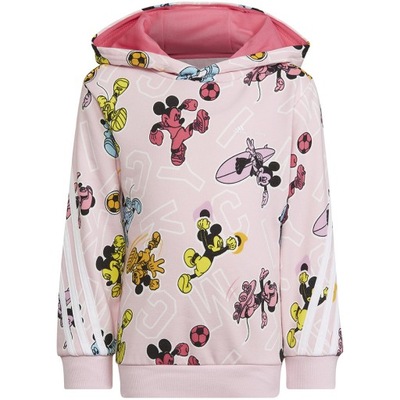 Bluza dla dzieci adidas Disney Mickey Mouse różowa HK6661 110cm