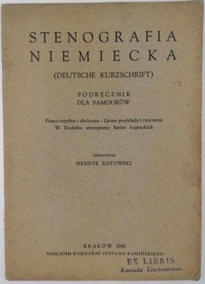 Stenografia niemiecka - Henryk Batowski