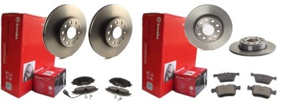 Тормозные диски тормозные колодки p+t brembo vw golf vii viii t-roc фото №1