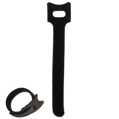 ORGANIZER OPASKA DO SPINANIA MOCOWANIA PRZEWODÓW KABLI RZEP CZARNY 10cm X10