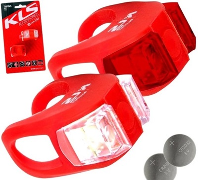 Zestaw oświetlenia LED KELLYS KLS TWINS red