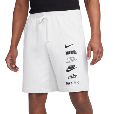 Nike Szorty Club Logo Rozmiar M Biały - FB8830-030