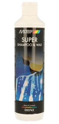 MOTIP SUPER SHAMPOO & WAX SZAMPON Z WOSKIEM 500ML