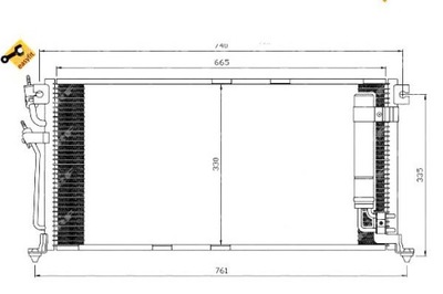 KONDENSATORIUS NRF CAB311B121 MN151100 MR500441 MN1342 