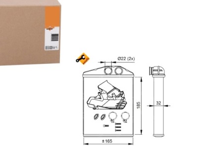 Nrf54275 отопитель opel vectra c 04-/signum фото №1