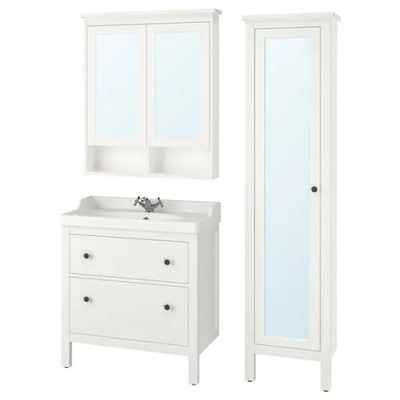 IKEA HEMNES RATTVIKEN Meble łazienkowe zest. 5 szt