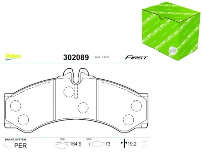 KLOCKI HAMULCOWE MERCEDES SPRINTER 408-414 VALEO