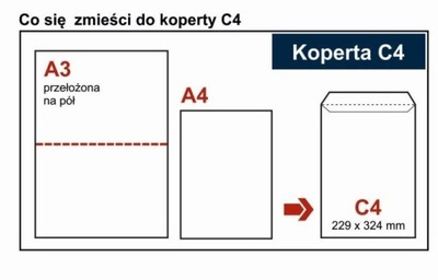 Koperta biała C4 HK 25szt.