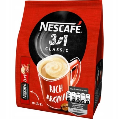 Nescafe 3in1 Classic Kawa rozpuszczalna 10x16.5g