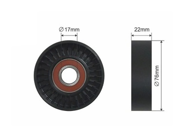 ROLLO TENSOR CORREA WIELOROWKOWEGO MERCEDES A (W168), VANEO (414) 1.4-2.1  