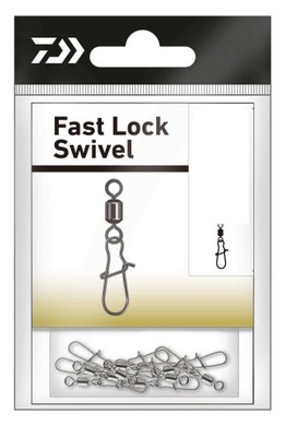 Agrafka z krętlikiem Daiwa Fast Lock Swivel 10
