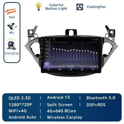 NAVEGACIÓN GPS PARA OPLA CORSA E 2014-2019 RADIO DE AUTOMÓVIL STEREO BEZPRZEWODOWE CARPLAY  