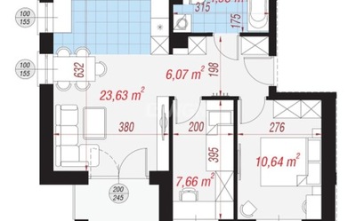 Mieszkanie, Polkowice, 52 m²