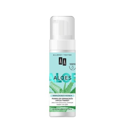 AA Aloes 100% aloe vera pianka do twarzy 150 ml