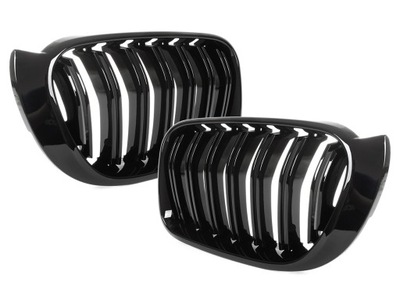 RADIATOR GRILLE GRILLES BMW X3 X4 F25 F26 M PACKAGE GLOSS BLACK  