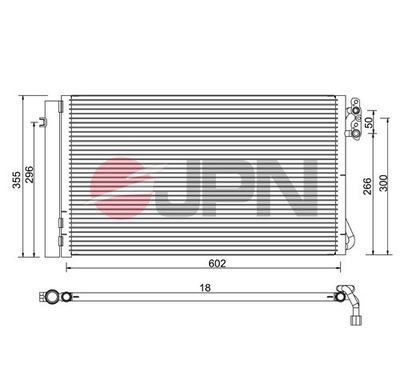 RADUADOR DE ACONDICIONADOR 3 E 91 (05-)  