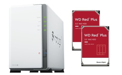 Synology DS223J 4TB z diskiem 2x WD 2TB RED PLUS