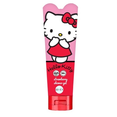 BI-ES Kids 2 w 1 żel pod prysznic+szampon Hello Kitty truskawka 240 ml