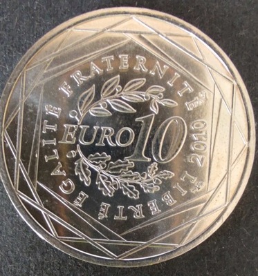 0139 - Francja 10 euro, 2010 - AG