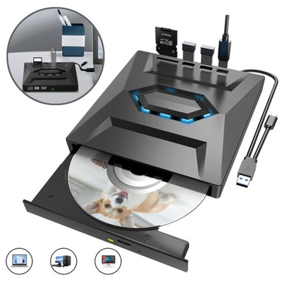 ZEWNĘTRZNY NAPĘD CD DO WINDOWS PRZENOŚNA NAGRYWARKA CD ZEWNĘTRZNY NAPĘD DVD