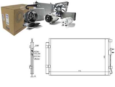 KONDENSATORIUS KONDICIONAVIMO HYUNDAI SANTA FE III 2.4 4W 