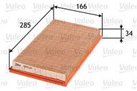 VALEO FILTRO AIRE PANELOWY NISSAN PRIMERA P11 96-/P12 02-/SUBARU  