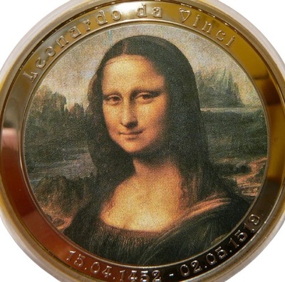 LEONARDO DA VINCI GIOCONDA MALARSTWO OLBRZYM +CERT