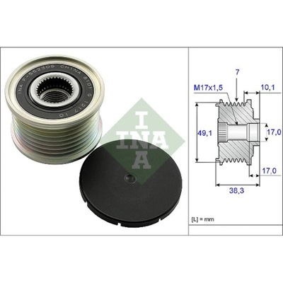 ALTERNADOR - EMBRAGUE JEDNOKIERUNKOWE INA 535 0153 10  