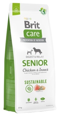 BRIT CARE Sustainable Senior Chicken Insect 12kg