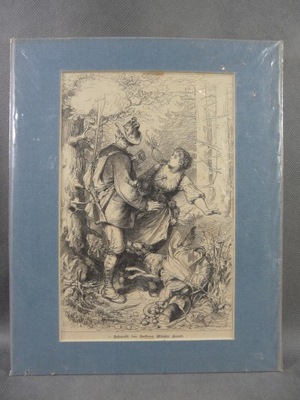 DRZEWORYT MOTYW MYŚLIWSKI