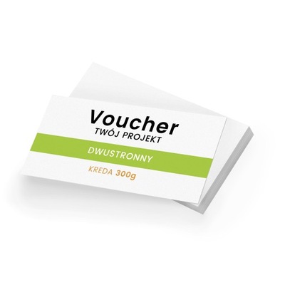 Voucher dwustronny DL 300g 100 szt TWÓJ PROJEKT